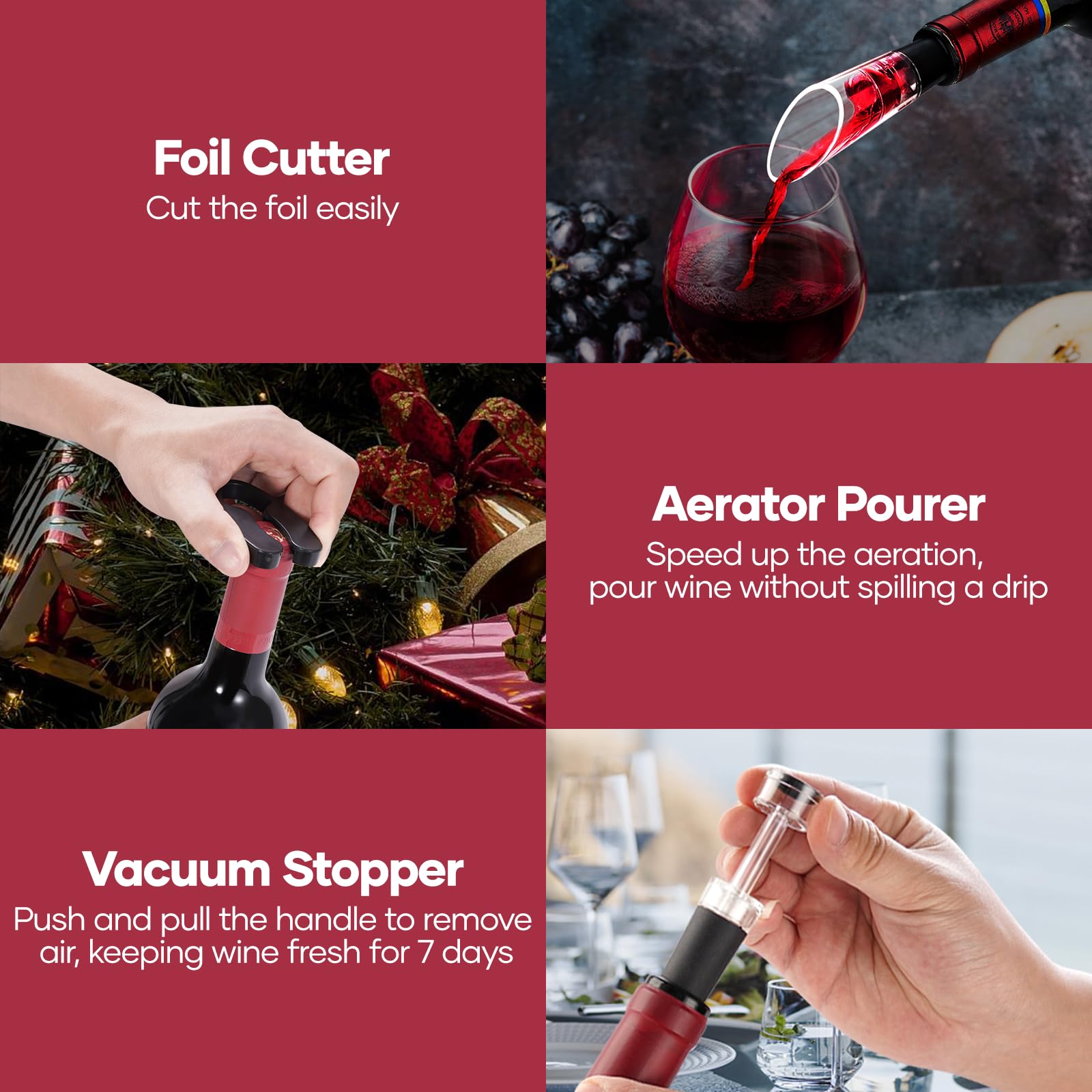 Assark 6-in-1 gift set is a thoughtful wine lover gift.