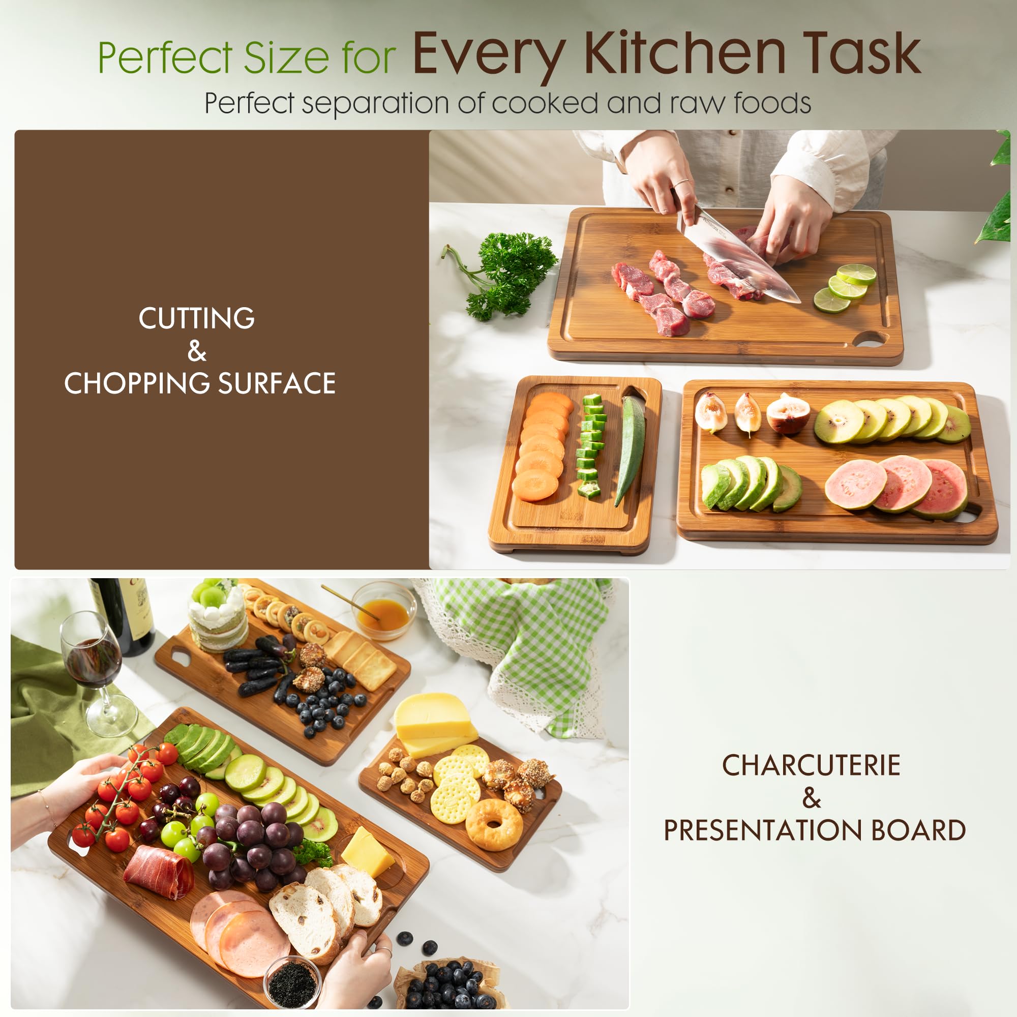Astercook 15×10 inch board shown for versatile kitchen prep.