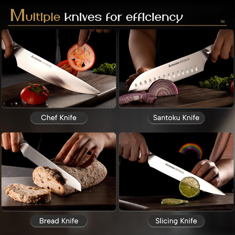 Astercook 3.5 inch paring knife for detailed prep work