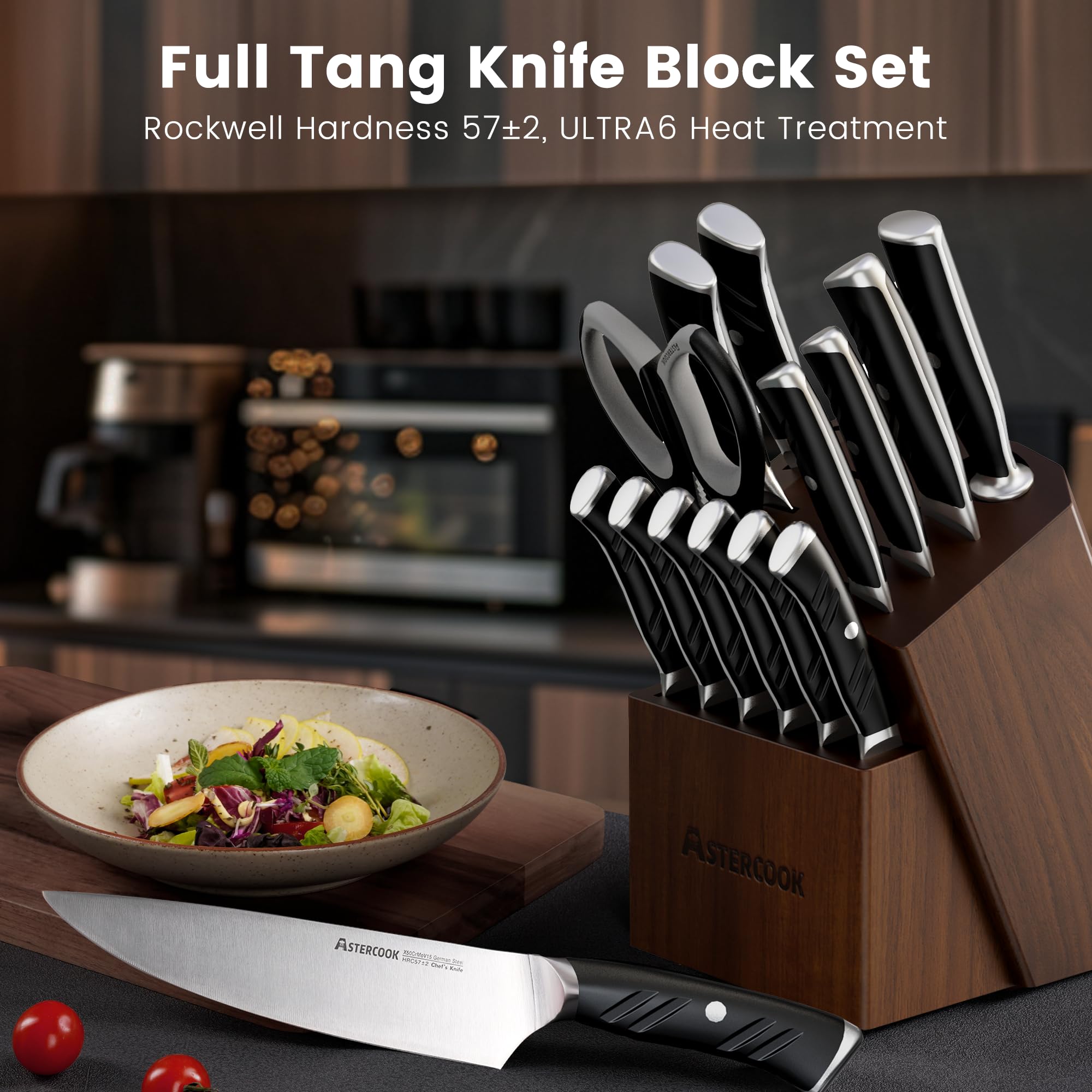 Astercook 3.5-inch paring knife for peeling and trimming.