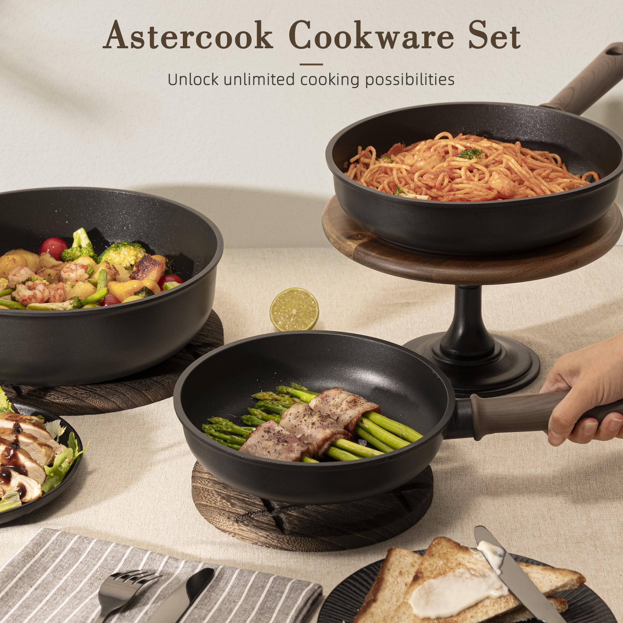 Astercook 5-qt stockpot with lid ready for family meals.