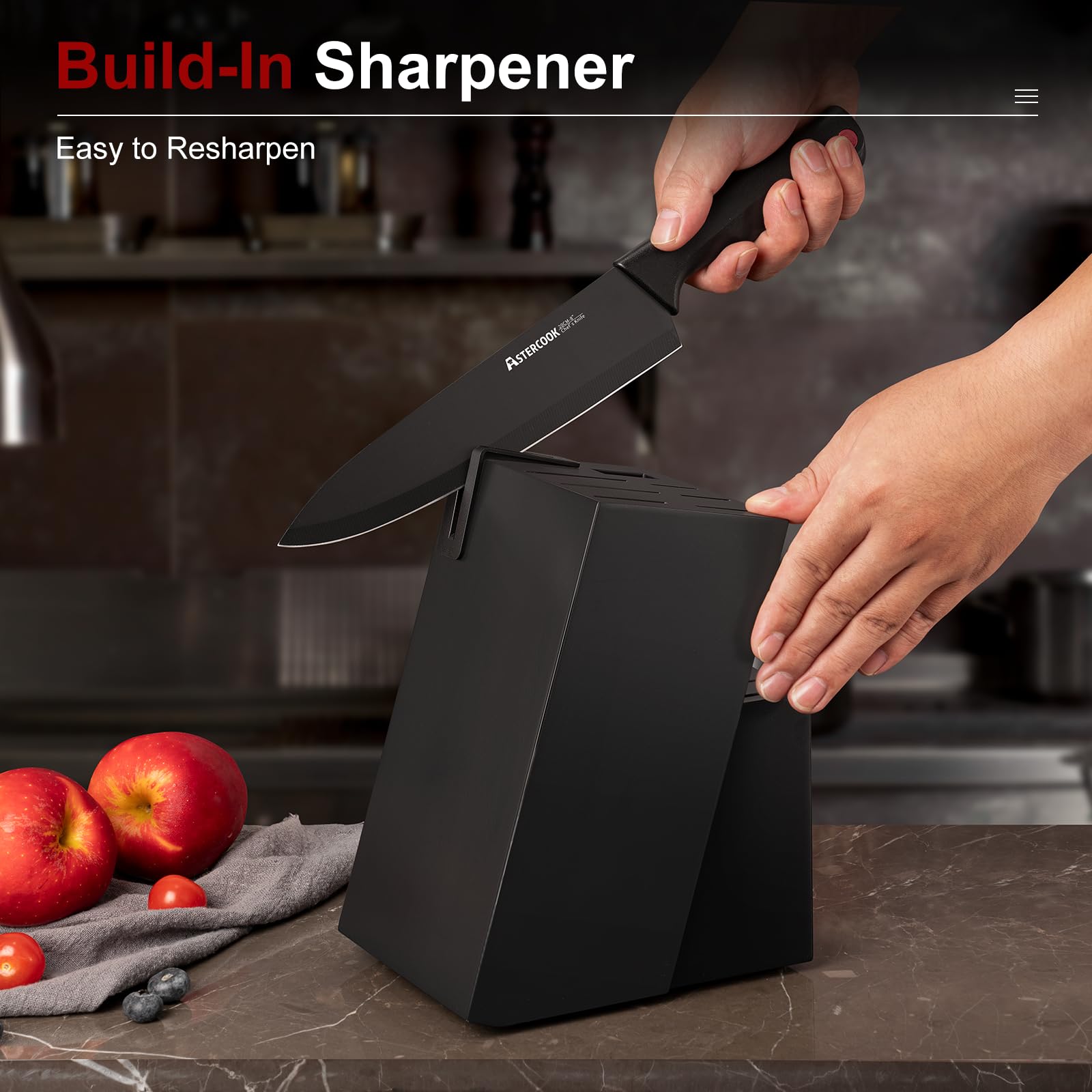 Astercook 7-inch Santoku knife for versatile chopping