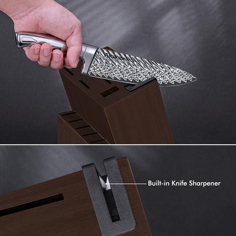 Astercook 8-inch serrated bread knife slicing crusts with ease