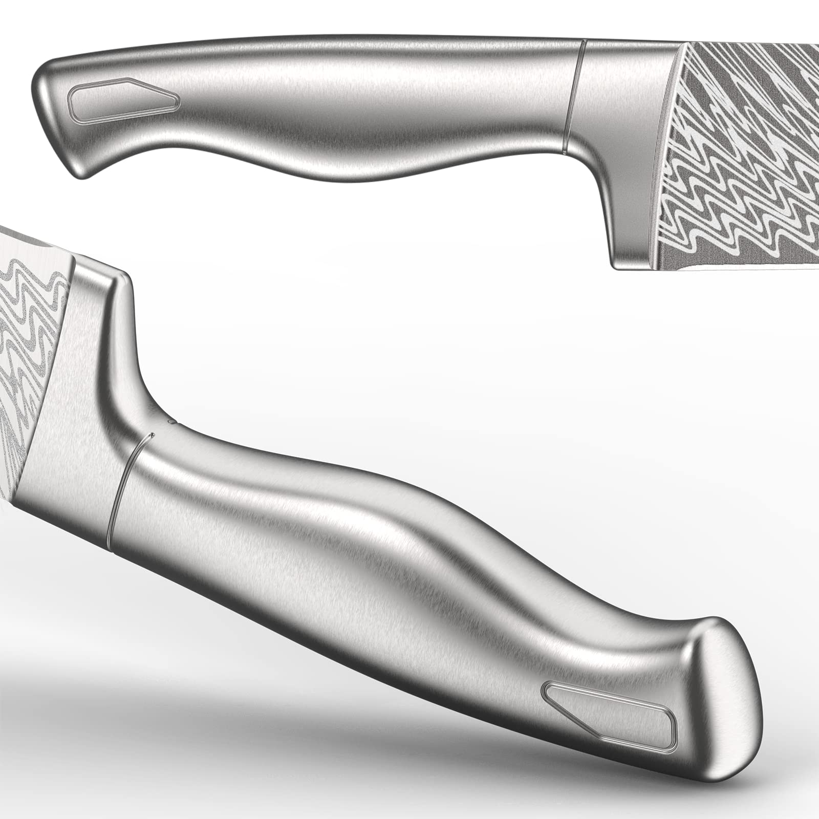 Astercook chef knife 8in in action demonstrates versatility for chopping.