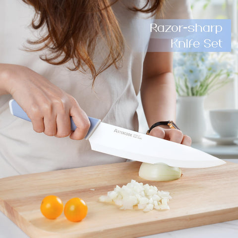 Astercook 8in chef knife ready for precise chopping and clean cuts.