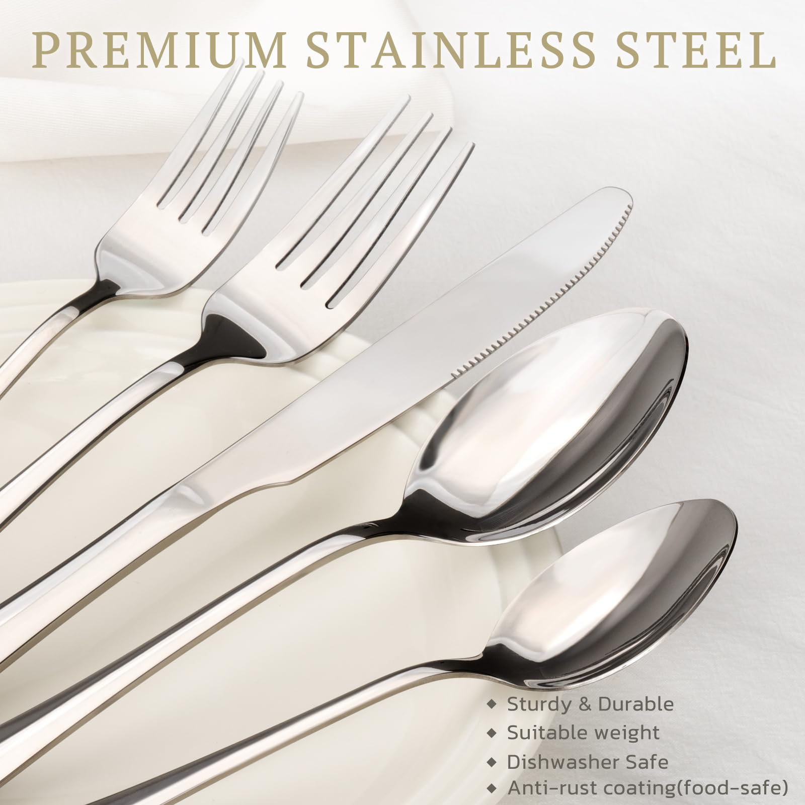 Astercook dinner forks arranged for family meals and entertaining guests