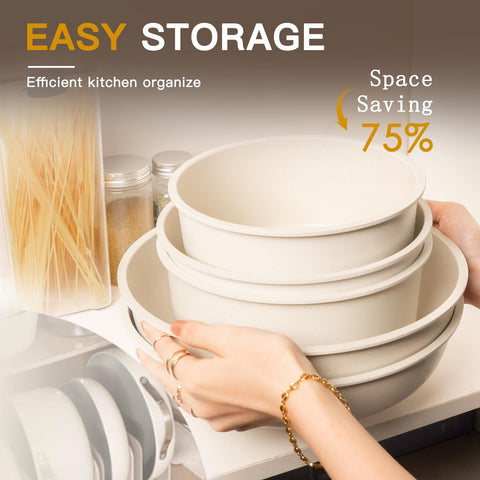 Astercook durable aluminum construction shown in a sturdy pot silhouette.