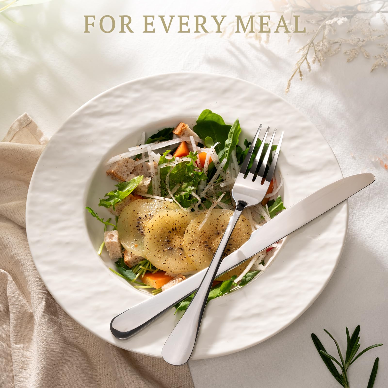 Astercook easy-care flatware for everyday dining and occasions.