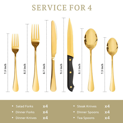 Astercook flatware weight and balance shown for comfortable handling