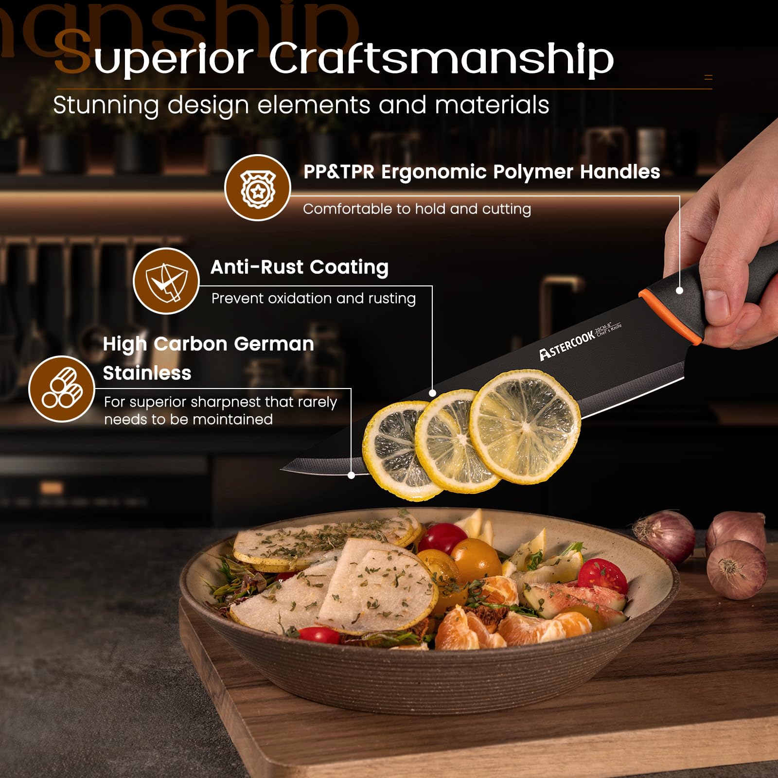 Astercook set features a dishwasher-safe design for easy cleanup after meals.