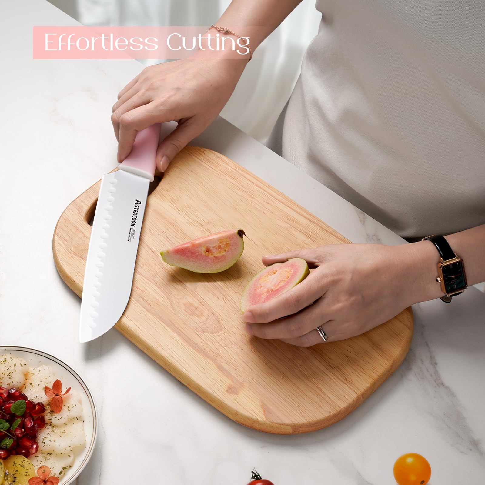 Astercook 3.5-inch paring knife for peeling and detail work