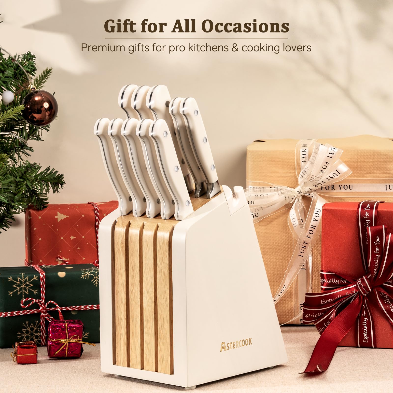 Astercook 3.5-inch paring knife for detail work and peeling.