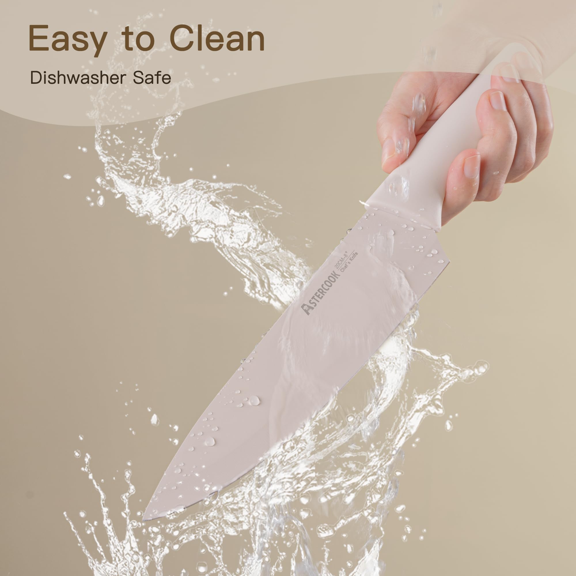 Astercook 3-5inch paring knife for delicate peeling and garnishing