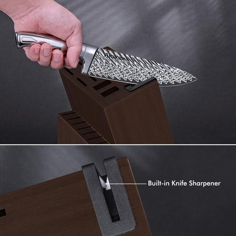 Astercook 8in serrated bread knife slices crusts cleanly.