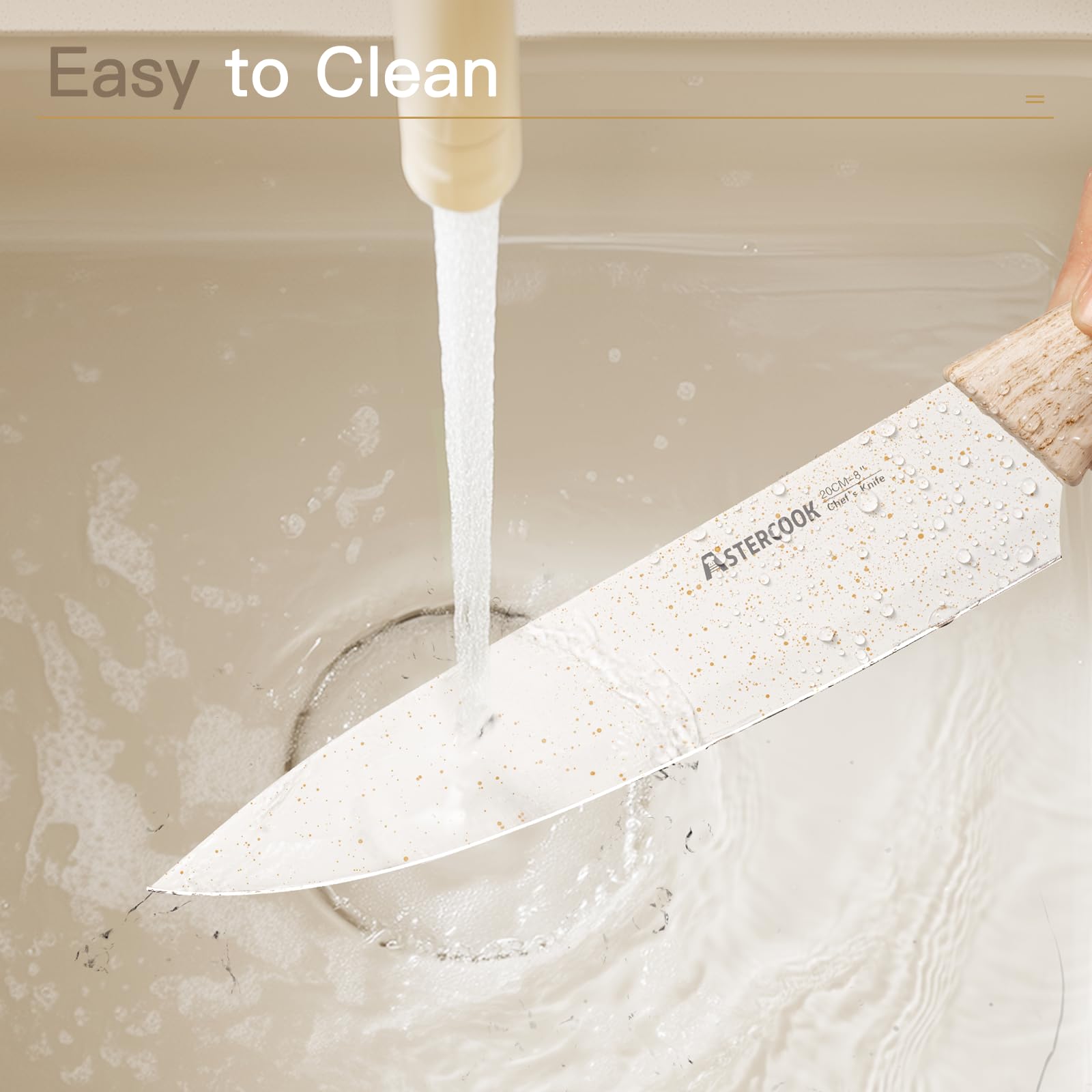 Astercook 3.5-inch paring knife for precise peeling and trimming.