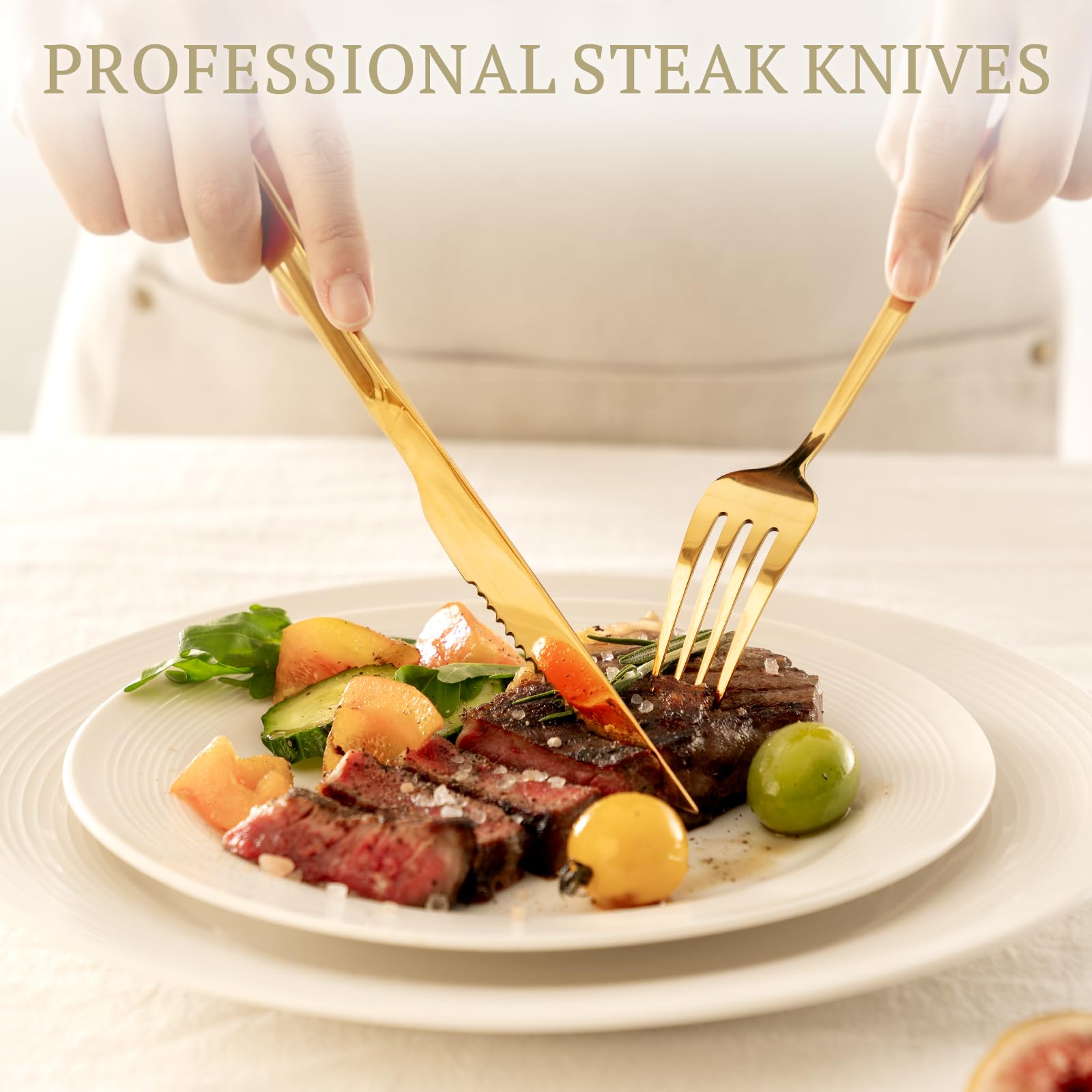 Astercook mirror-polished flatware highlights a premium, durable finish.