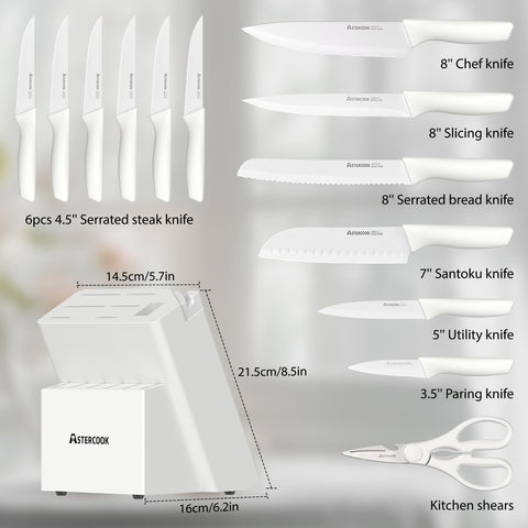 Astercook no stick coating reduces food sticking for smooth cutting