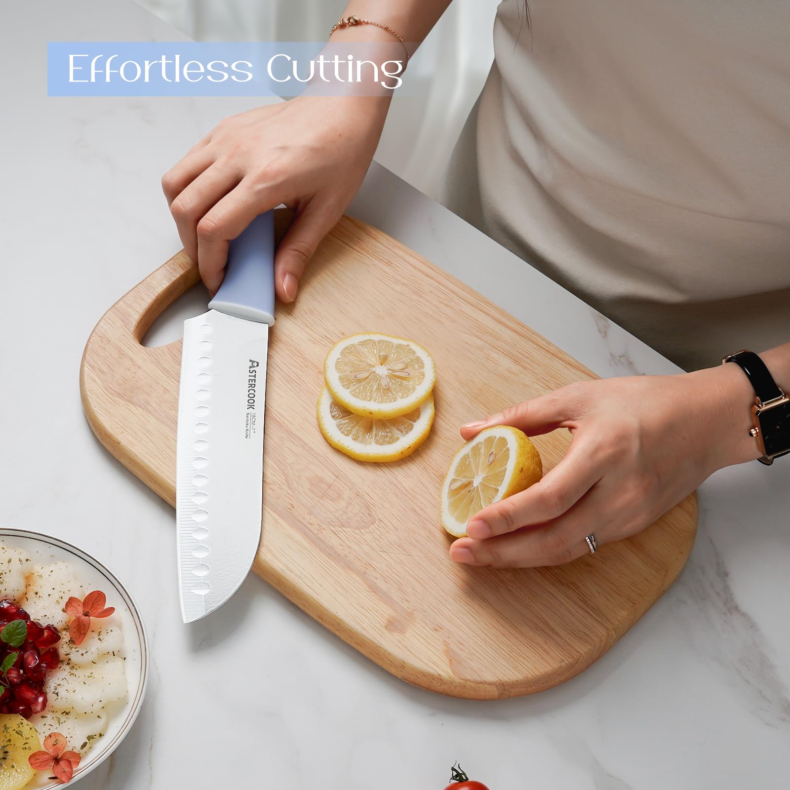 Astercook 3.5in paring knife for detail work and peeling.