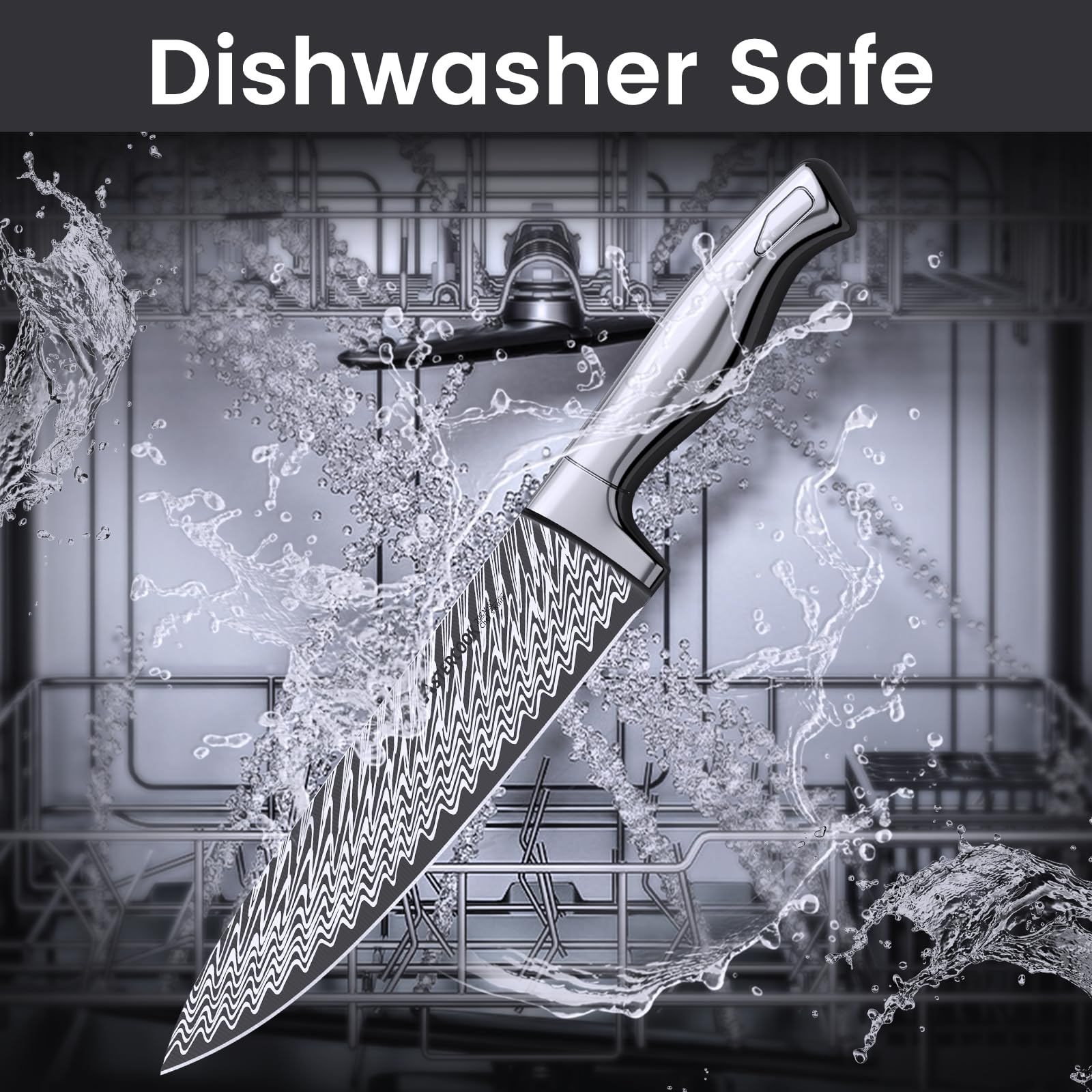 Astercook serrated steak knives 4.5-inch each for clean cuts