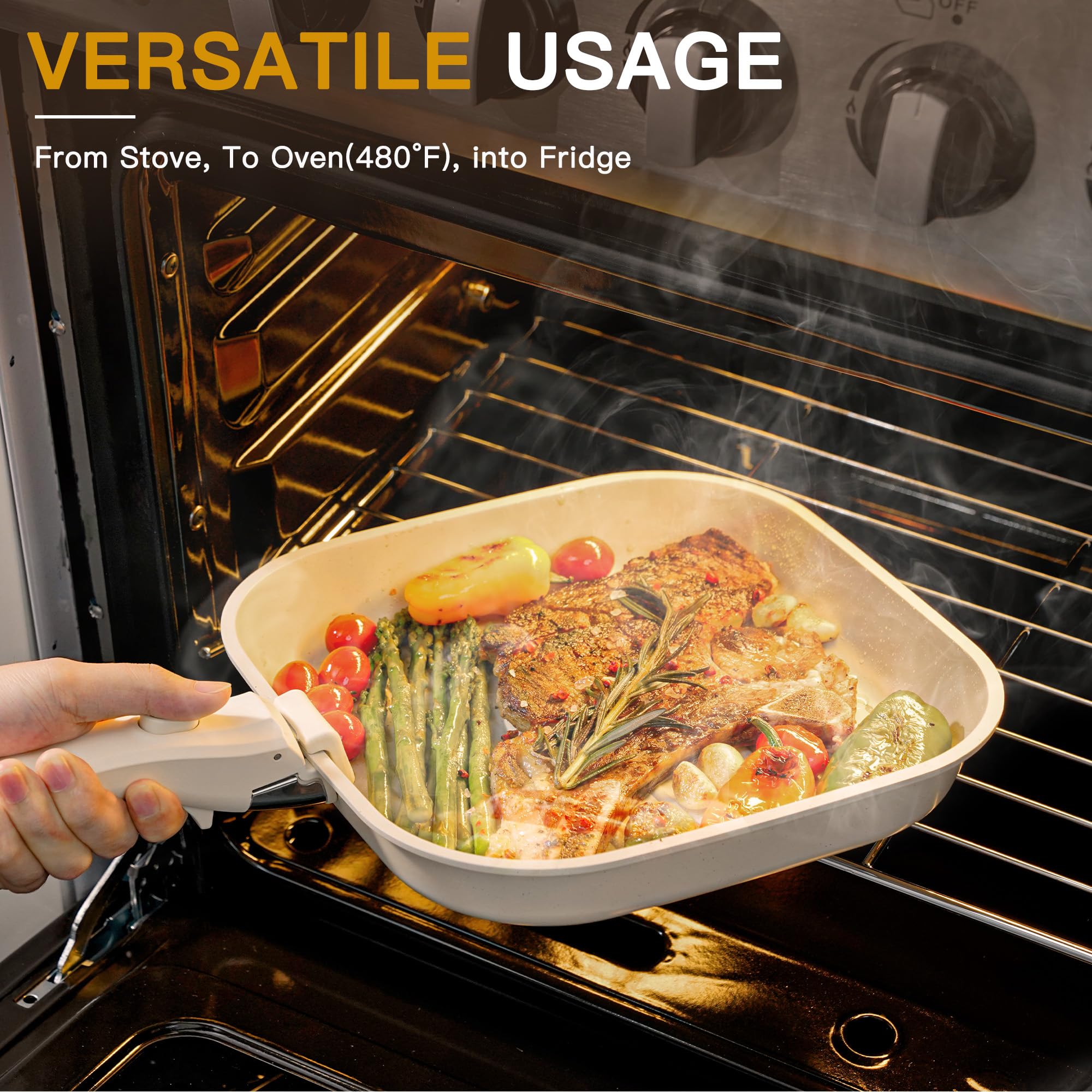 Astercook stackable design with compact storage for a tidy kitchen