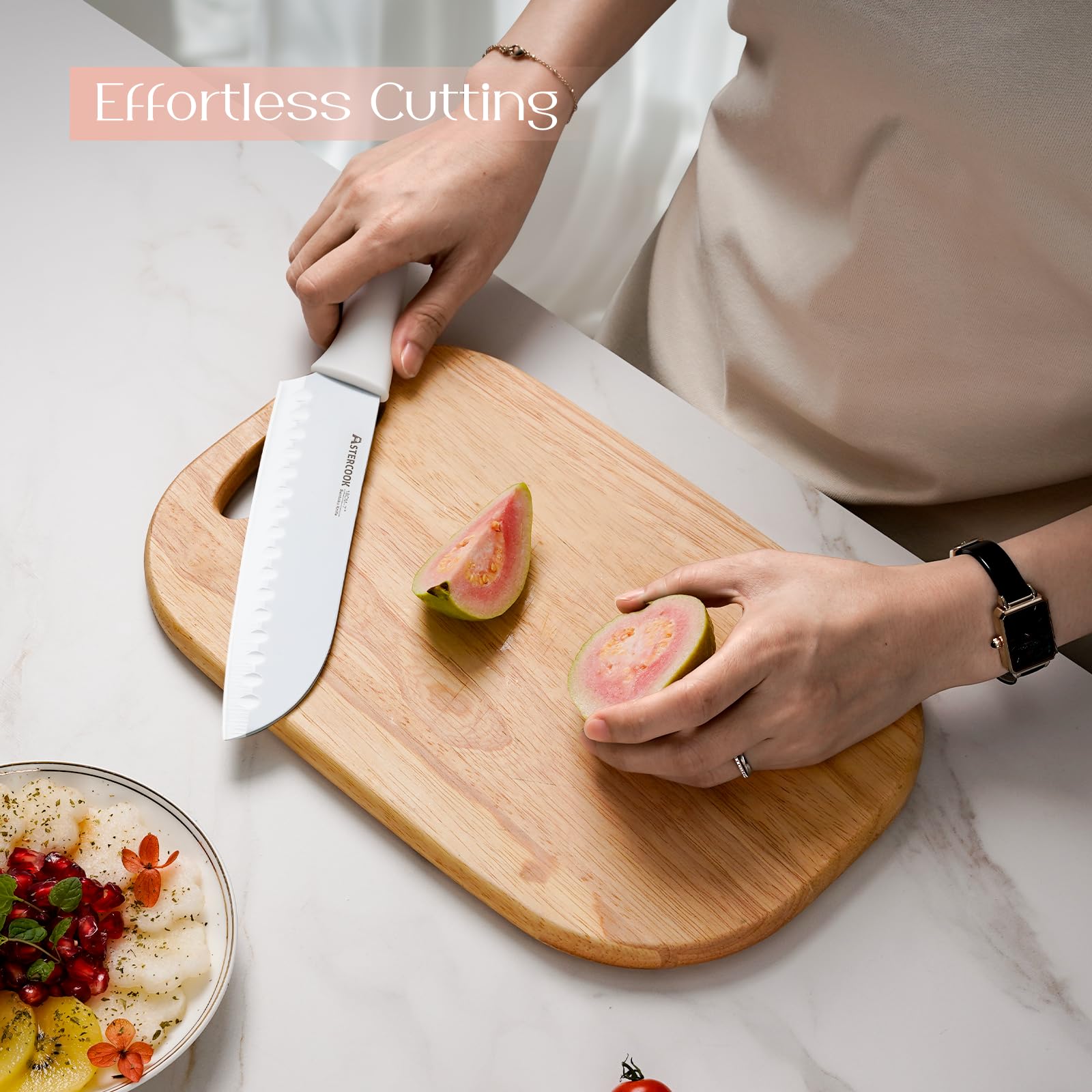 Astercook varied knife types cover slicing, dicing and paring tasks