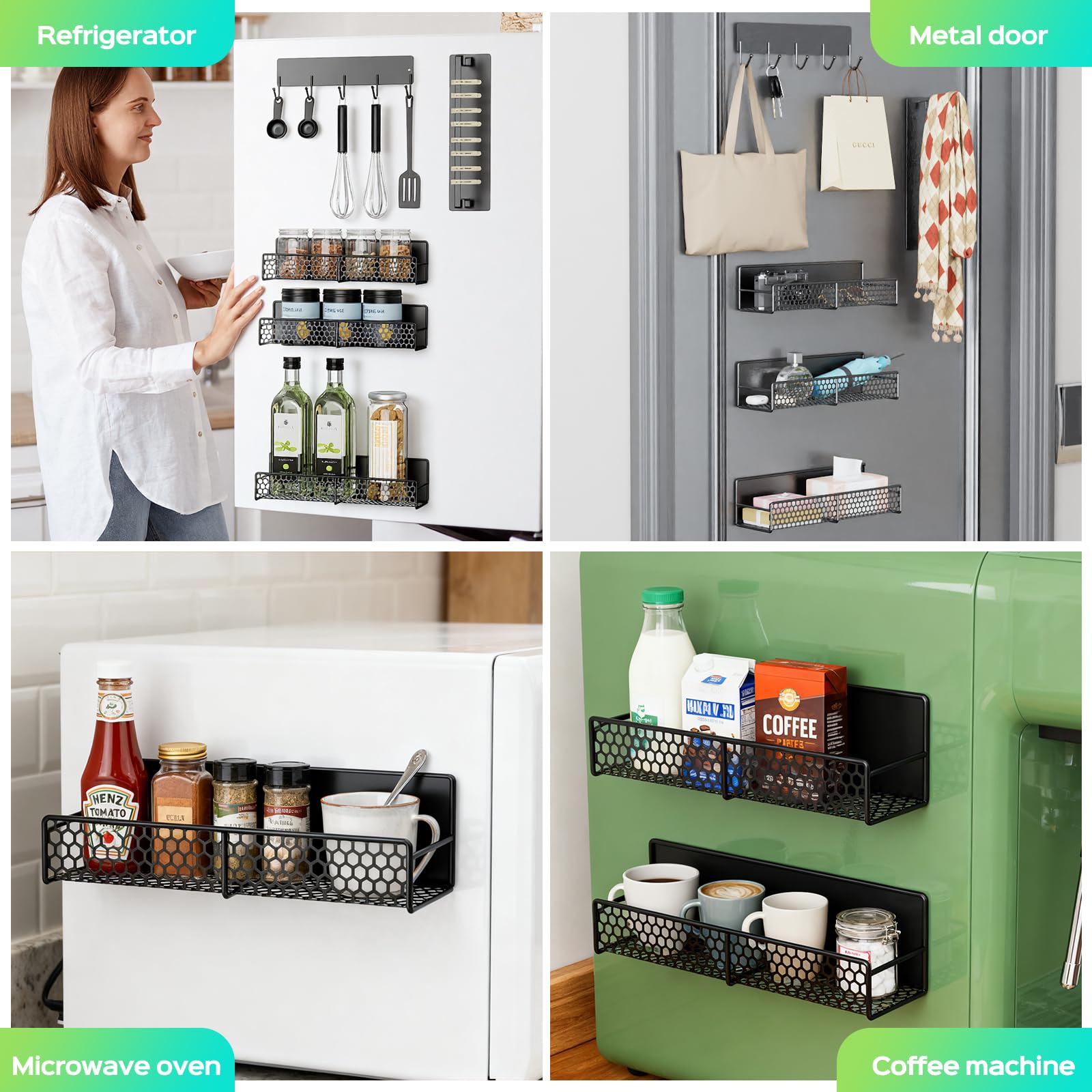 ASTON ELDER hanger organizer stacker creates tidy hanging storage on metal surfaces