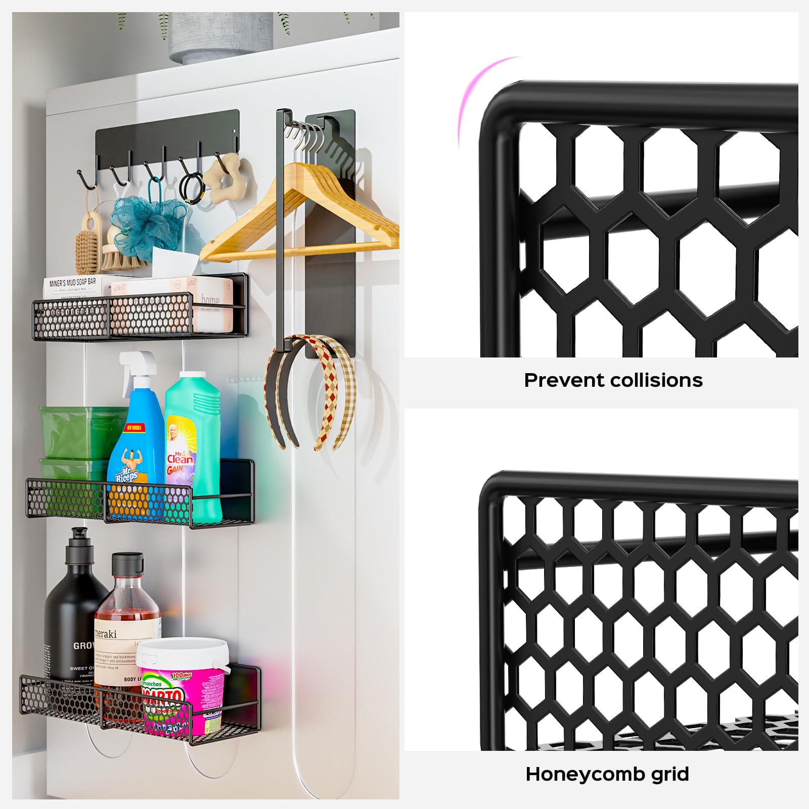 ASTON ELDER utensil hanger with three hooks helps declutter countertops