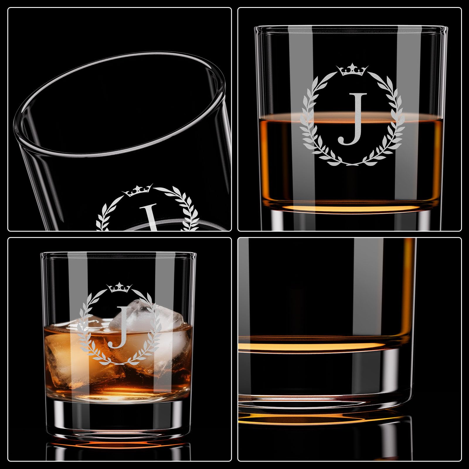 Astonlink clear rocks glass ideal for bourbon or whiskey tasting.