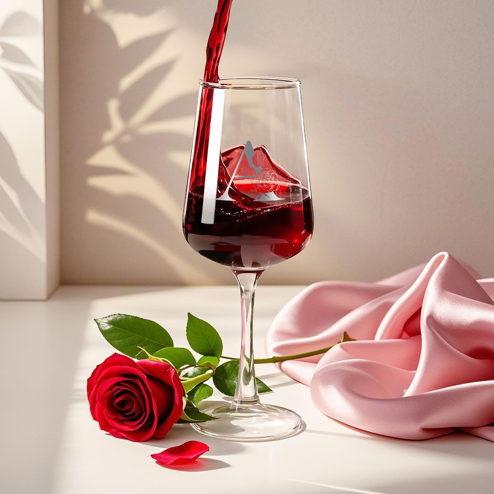 Astonlink wine glass with handwritten card adds a personal touch