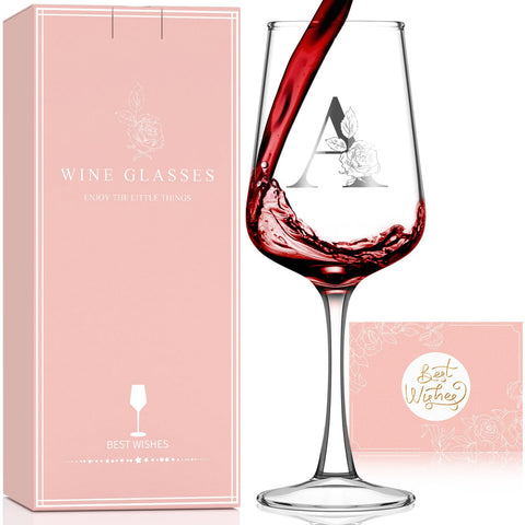 Astonlink initial wine glass monogram for a personalized gift
