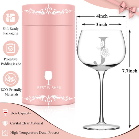 Close-up monogram on Astonlink wine glass showing craftsmanship