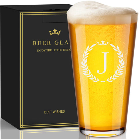 Astonlink personalized beer glass 16 oz front view, ideal for everyday toasts