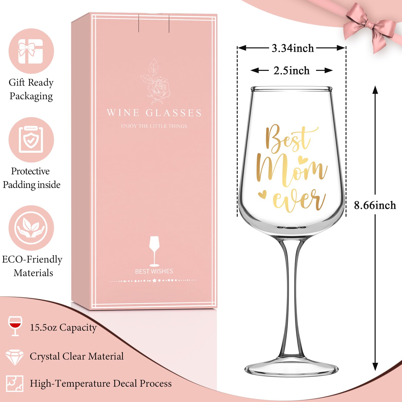 Astonlink scratch- and fade-resistant wine glass supports daily use