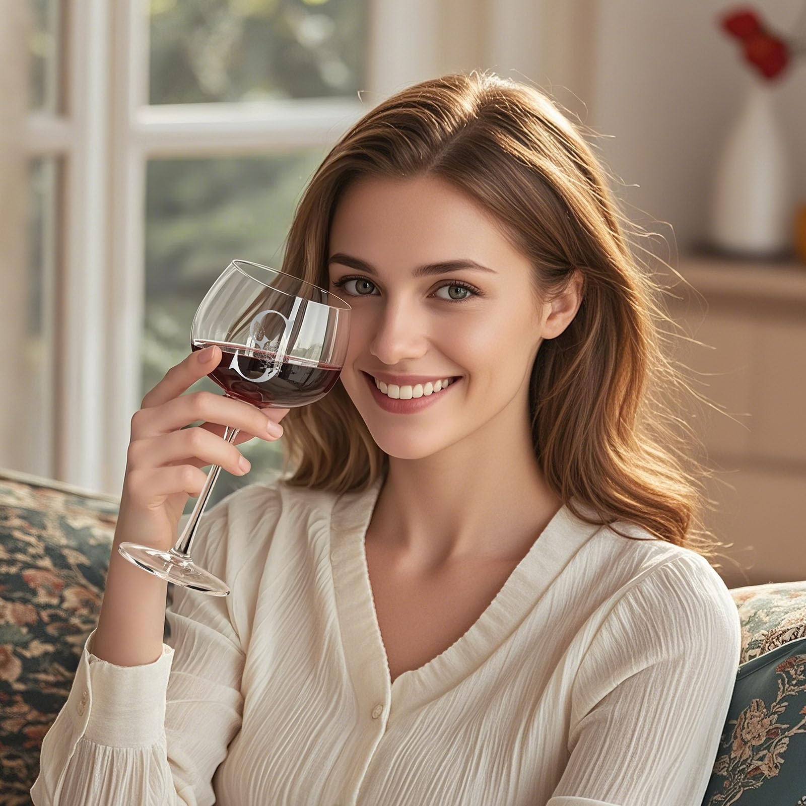 Astonlink Galentines wine glass in festive packaging, ideal for gifting.