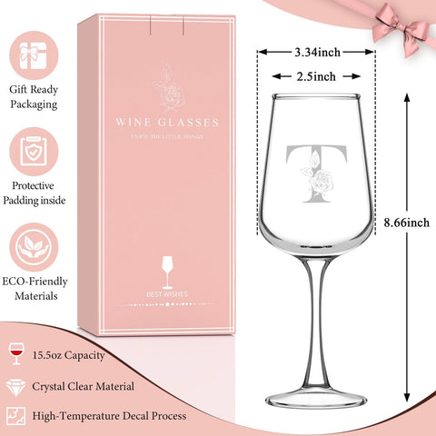 Astonlink wine glass with keepsake greeting card for meaningful moments