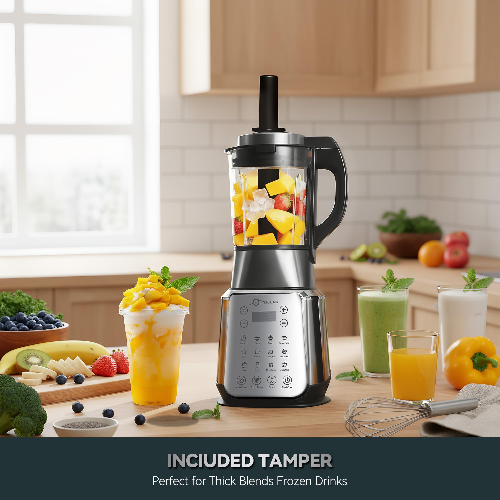 Astralship Auto-Clean 158°F—hot water cycle for easy upkeep.