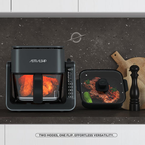 Astralship Glass Air Fryer compact kitchen setup fits small spaces neatly
