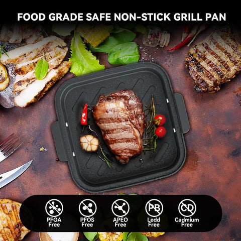 Astralship Glass Air Fryer flip design demonstrates 2-in-1 cooking versatility
