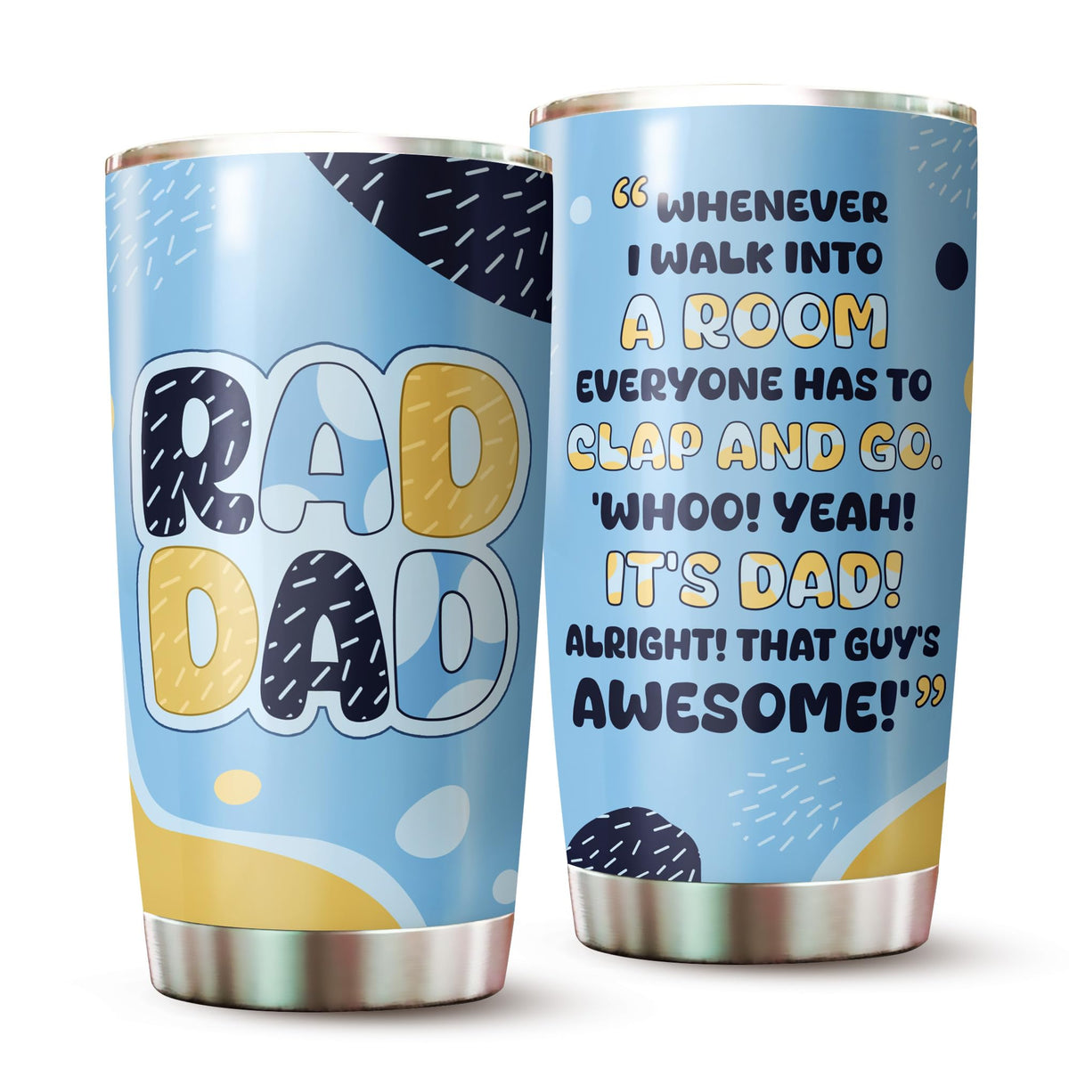 AstralWardrobe Dad Tumbler It's Dad design keeps drinks hot or cold on the go
