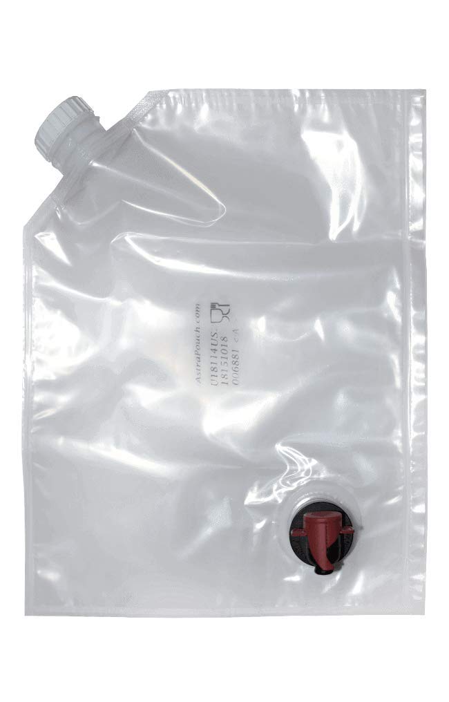 Astrapouch 3L wine purse top-cap for quick filling.