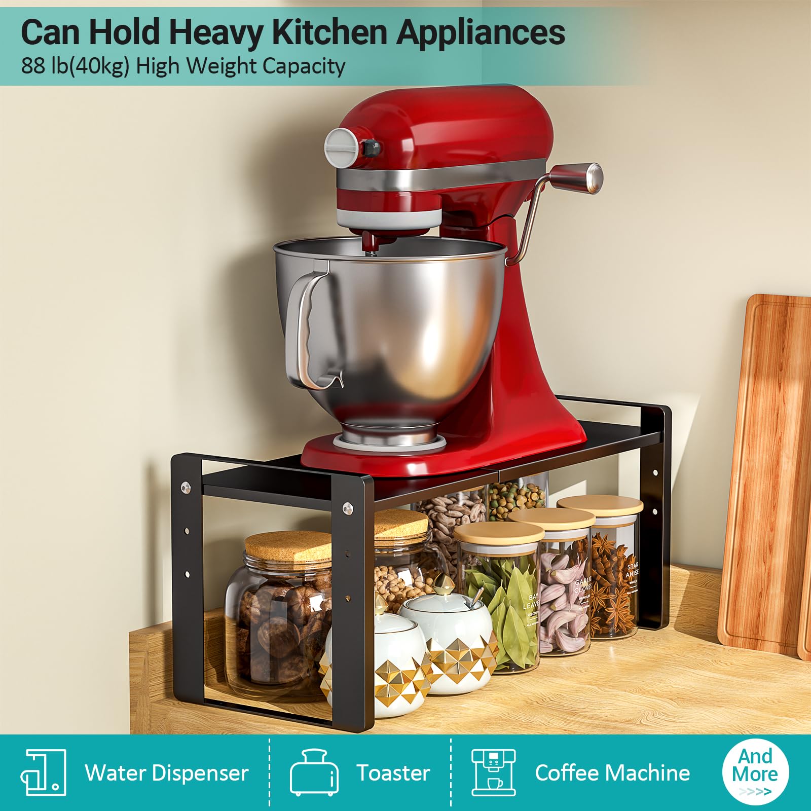 Astrorhine easy-to-assemble shelf comes with hardware and non-slip discs