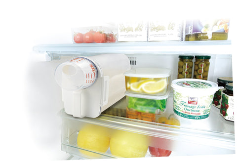 Asvel 7509 rice container shows 2kg capacity for dry staples.