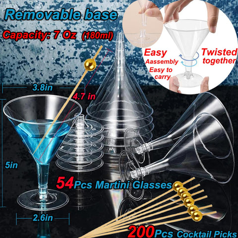 Asxtexz unbreakable martini glasses ideal for worry-free outdoor gatherings.