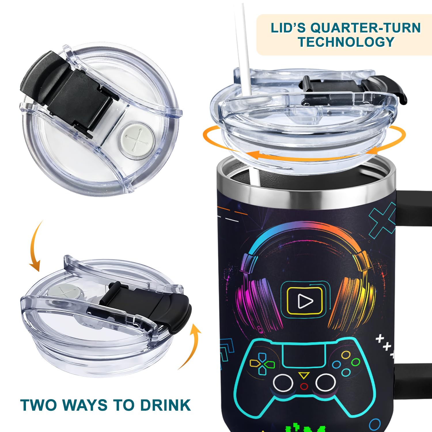 AT2Z GLOBAL anti-leak lid keeps bags dry and prevents spills.