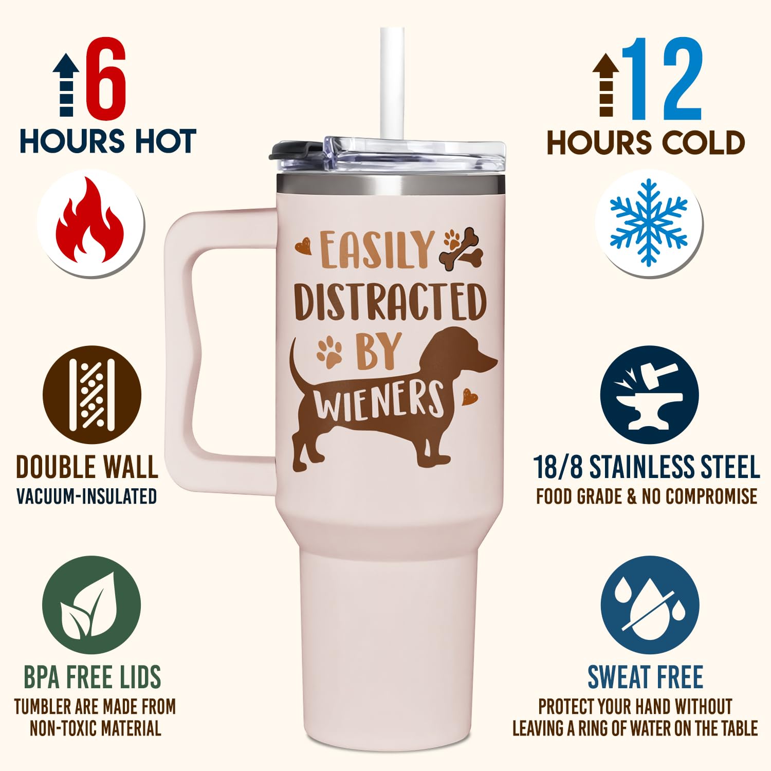 AT2Z GLOBAL 40oz tumbler, durable stainless steel for daily use.