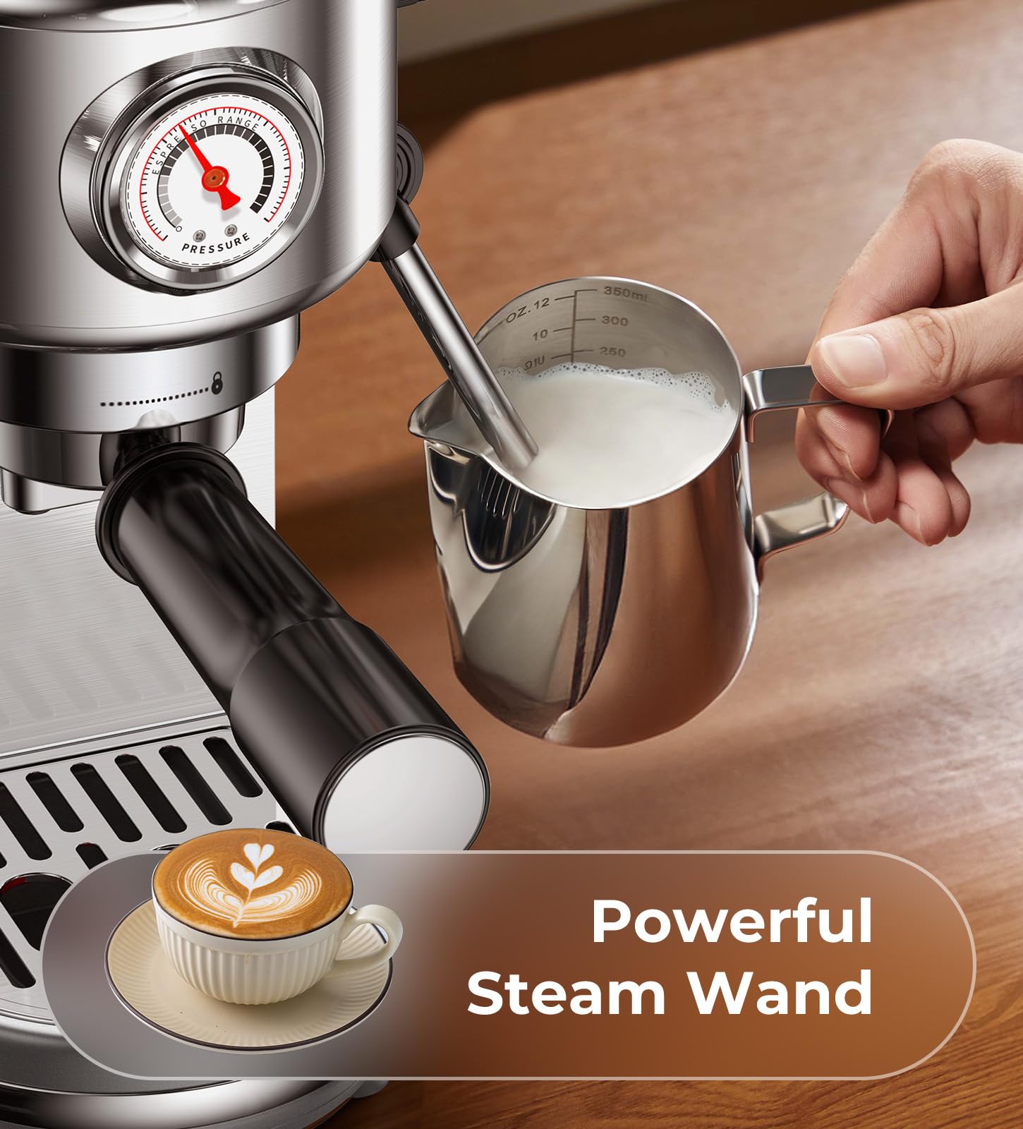 ATATIX stainless steel top cover warming cups for hot pours.