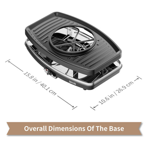 Atbod BBQ grill stone offering versatile cooking textures