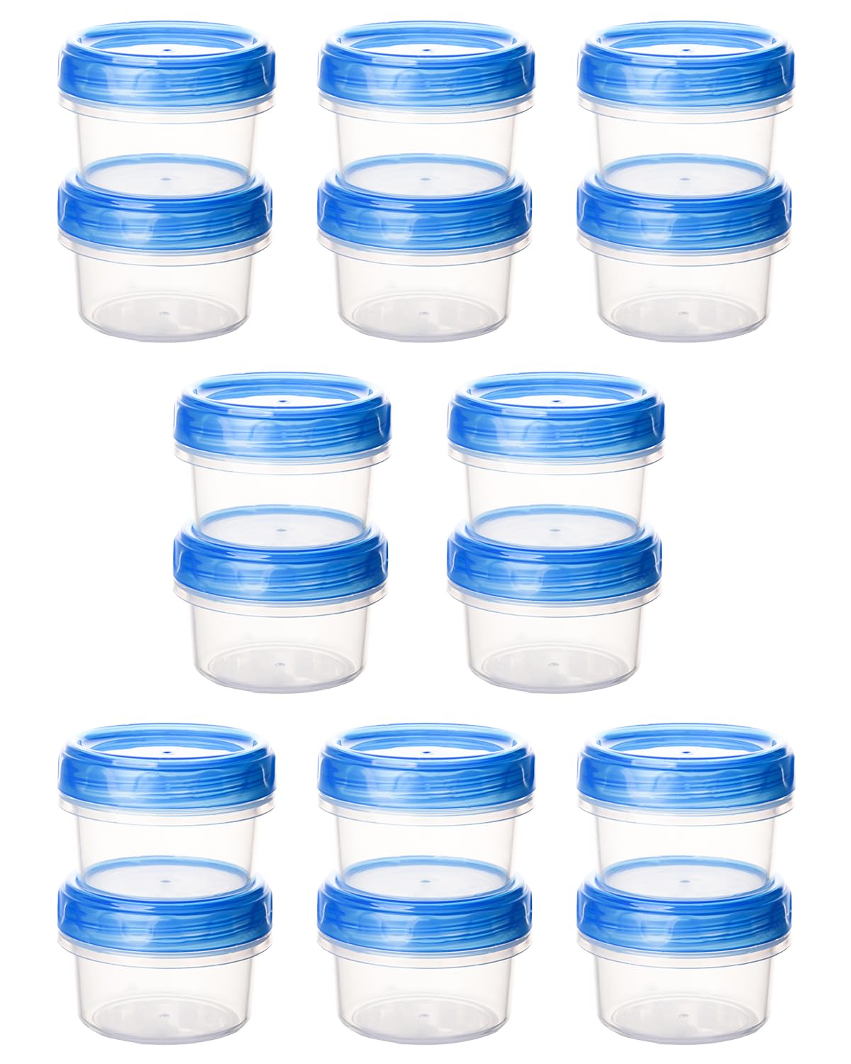 Atecare salad dressing containers with twist-top lids for on-the-go freshness