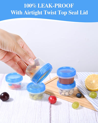 Atecare stackable dressing containers saving space in lunch bags