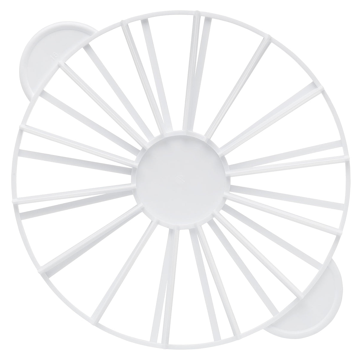 Ateco 1328 cake portion marker top view showing even 14 or 16 portions